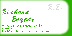 richard enyedi business card